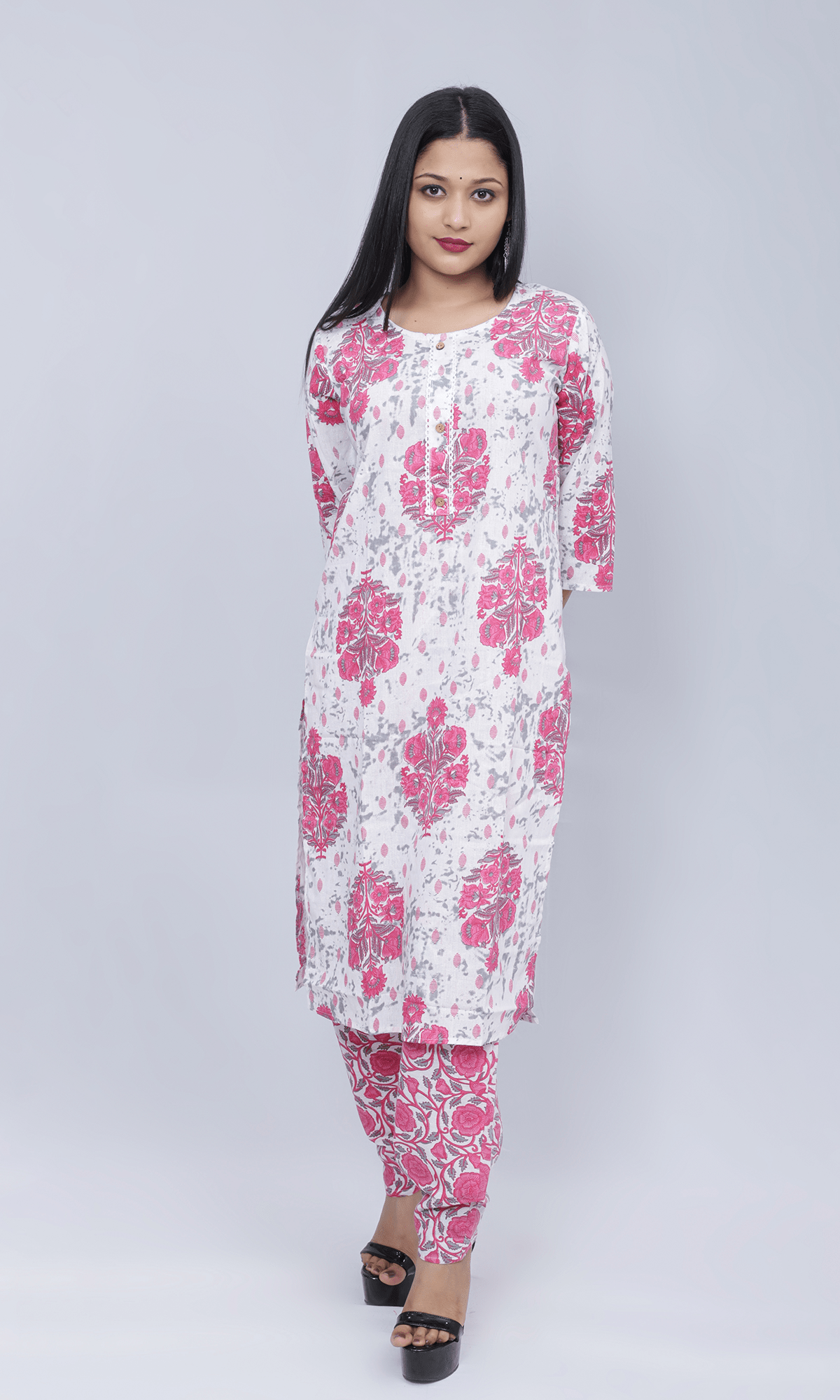 Floral Print Kurti with Pant