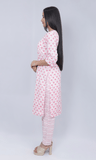 Round Neck Printed Kurti Set