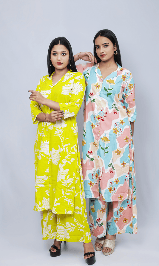 Printed Co-ord Set Combo