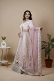 White & Off White Lehenga
