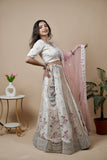White & Off White Lehenga