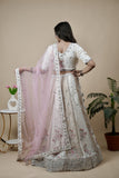 White & Off White Lehenga