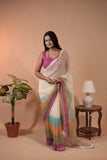 Elegant Yellow Fendi Saree for Women