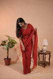Elegant Red Georgette Saree for Women
