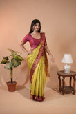 Neon Semi Silk Cotton Saree for Women