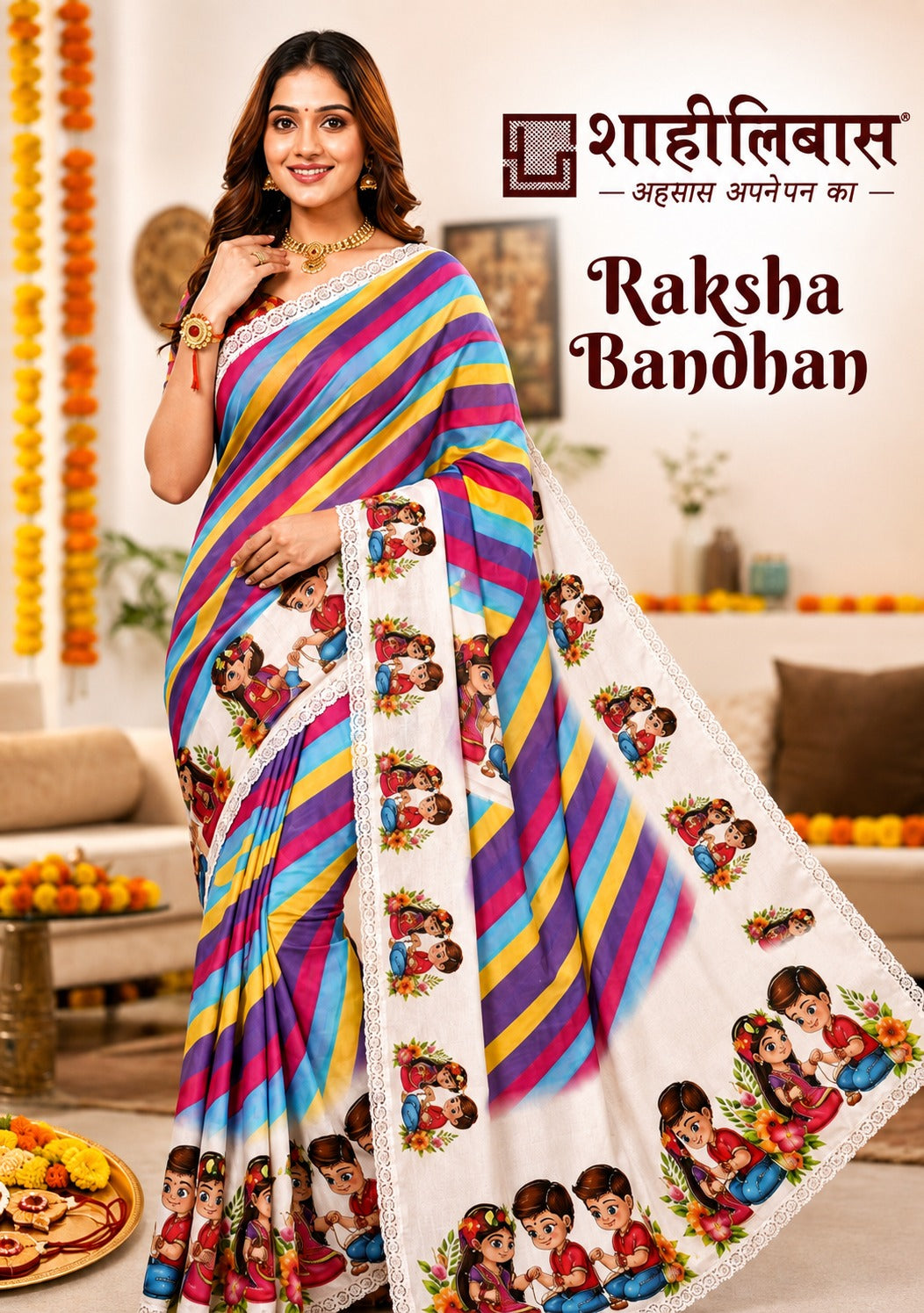 Rakshan Bhandan Saree