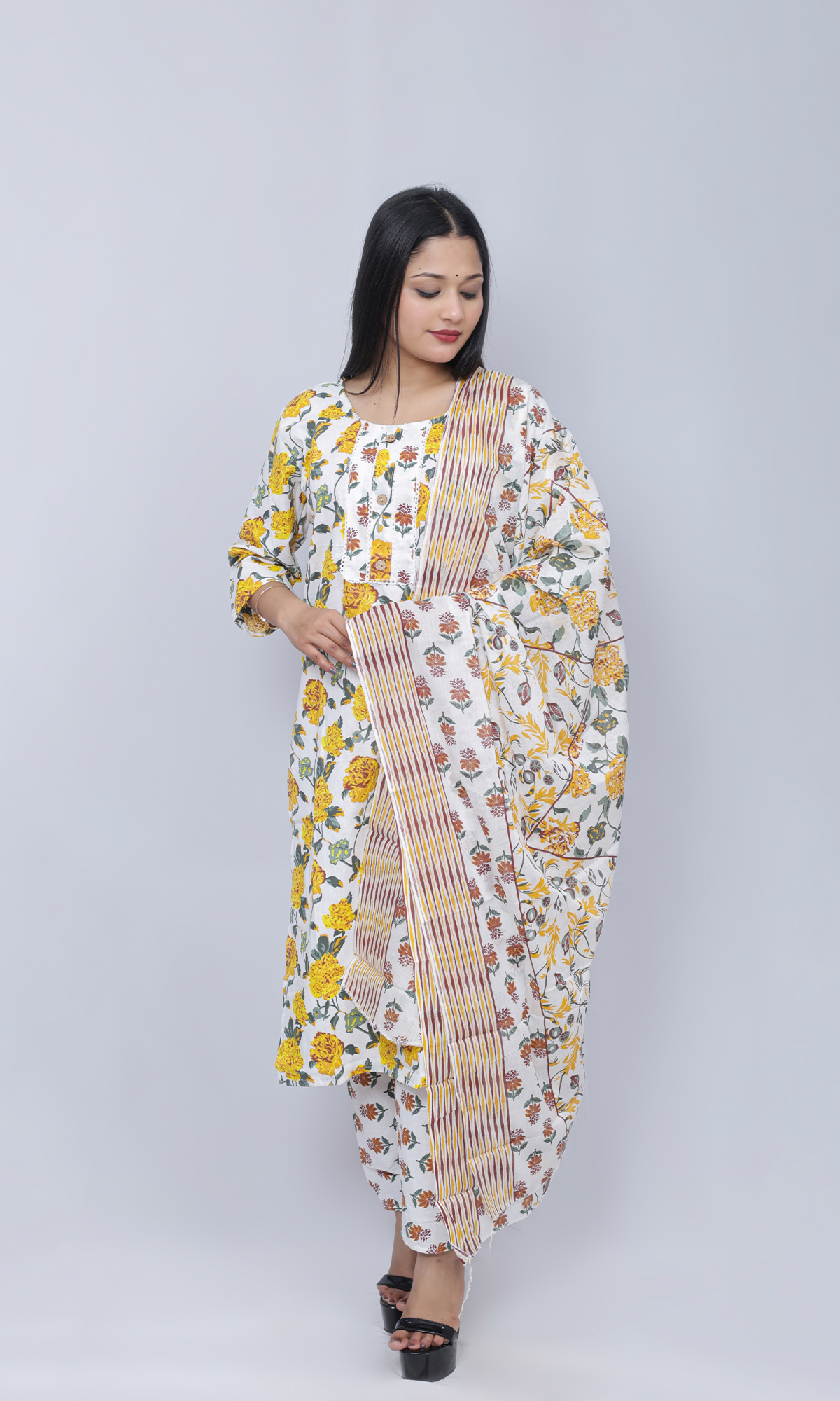 Floral Print Salwar Suit