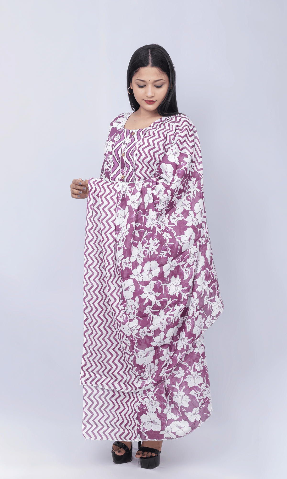 Classic Printed Salwar Suit Set