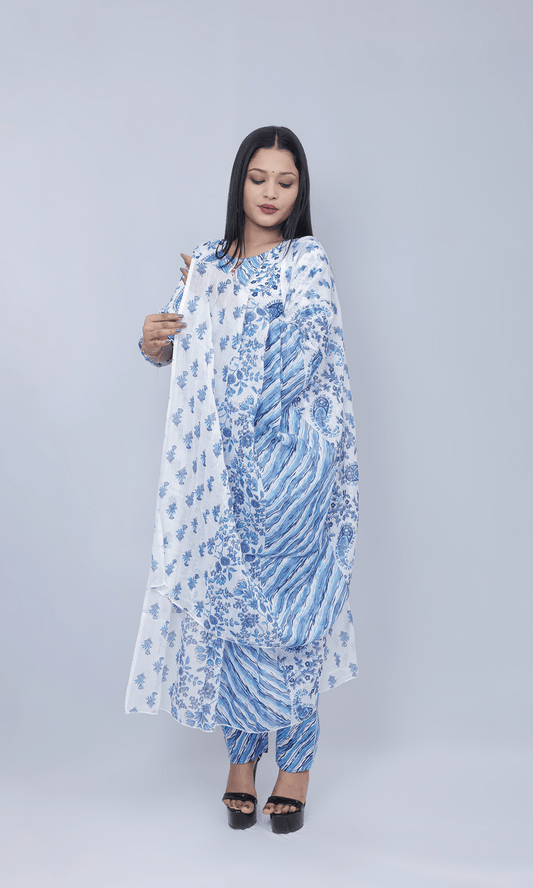 Daily Wear Printed Salwar Suit  Set