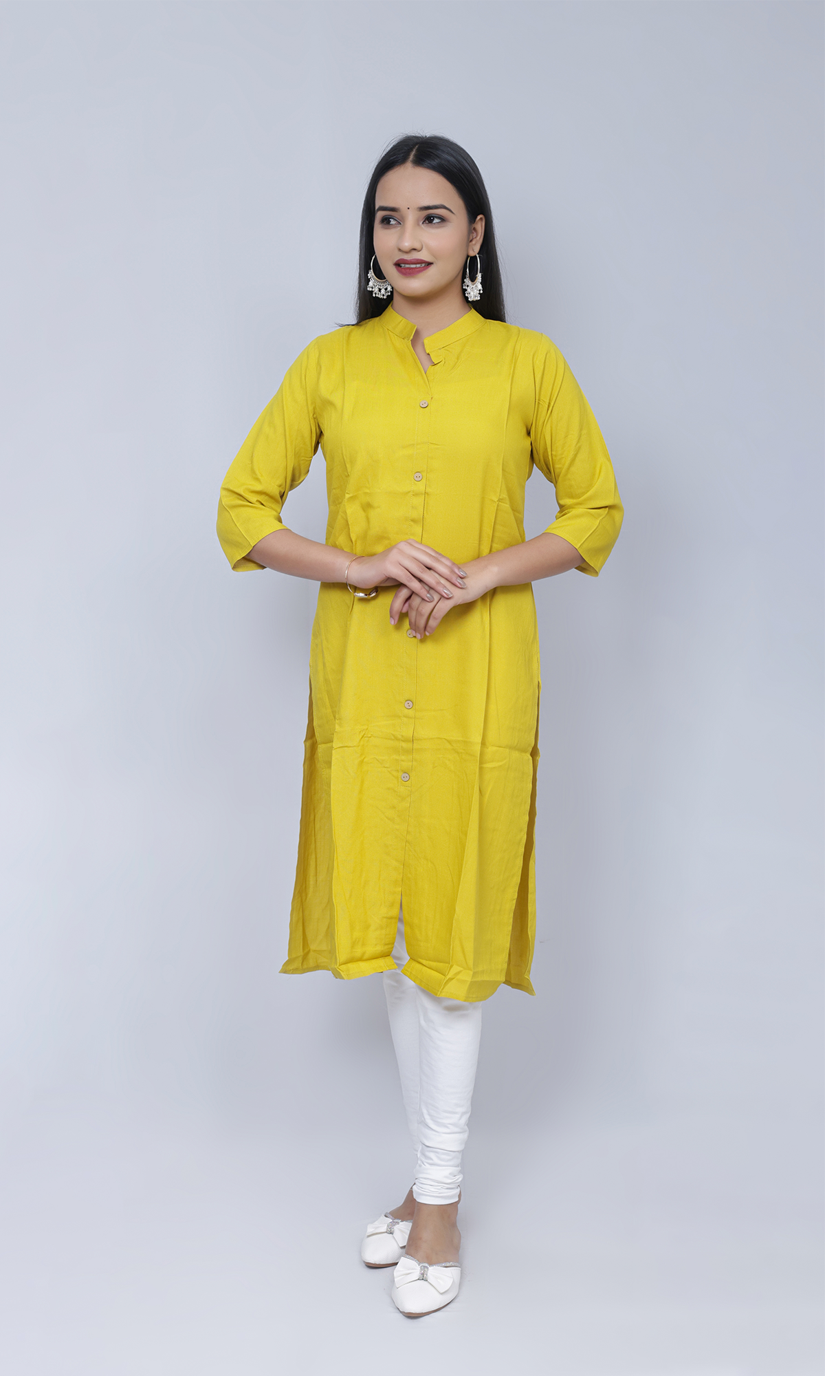 Plain Cotton  Kurti