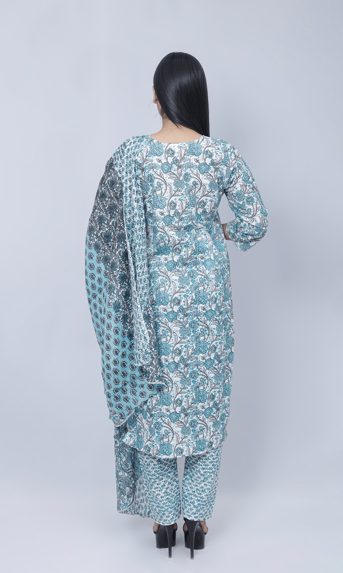 Floral Print Cotton Suit Salwar