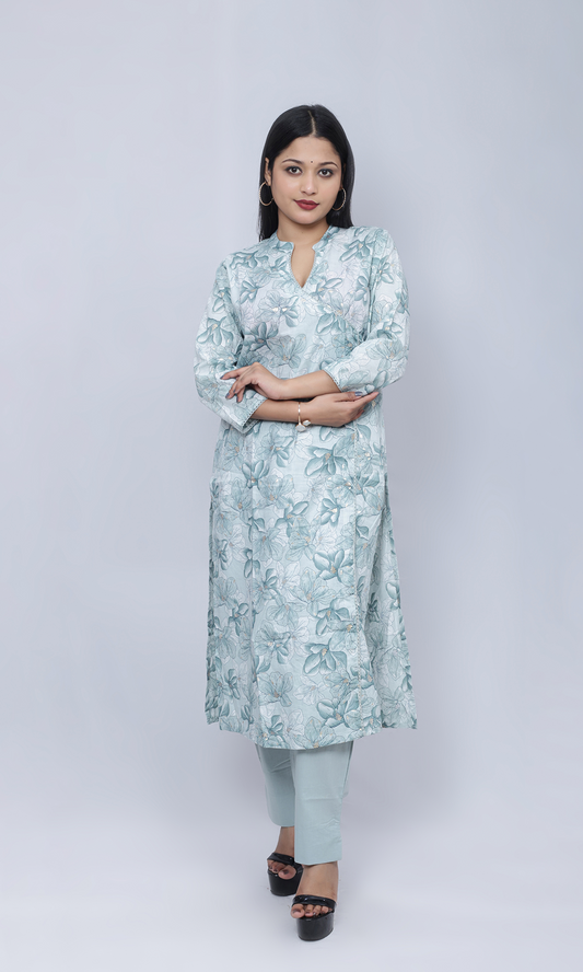 Floral Essence Kurti with Pant