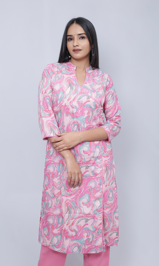 Floral Bliss Cotton Suit