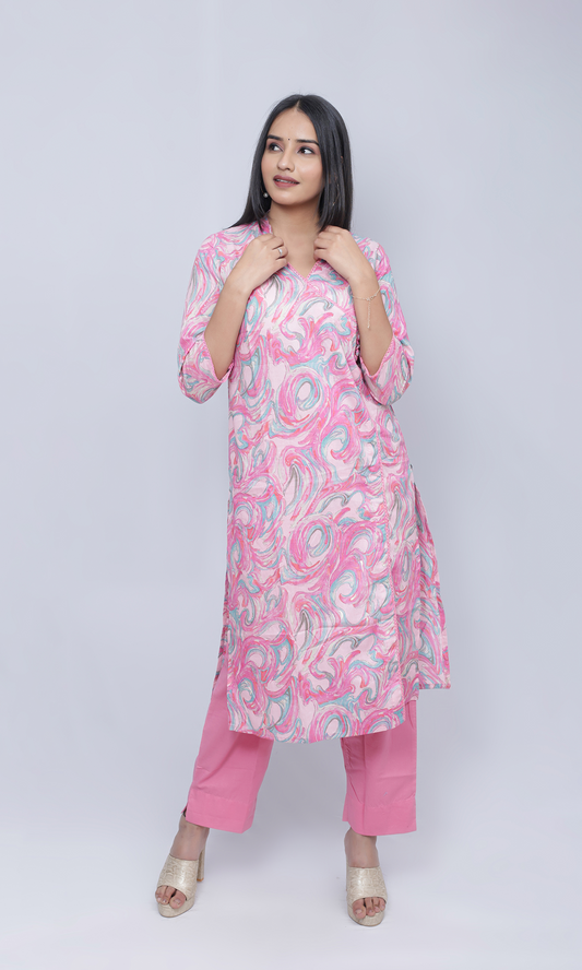 Floral Bliss Cotton Suit