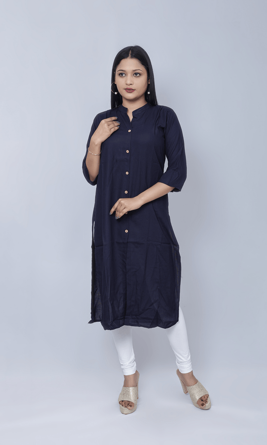 Soft Rayon Plain Kurti