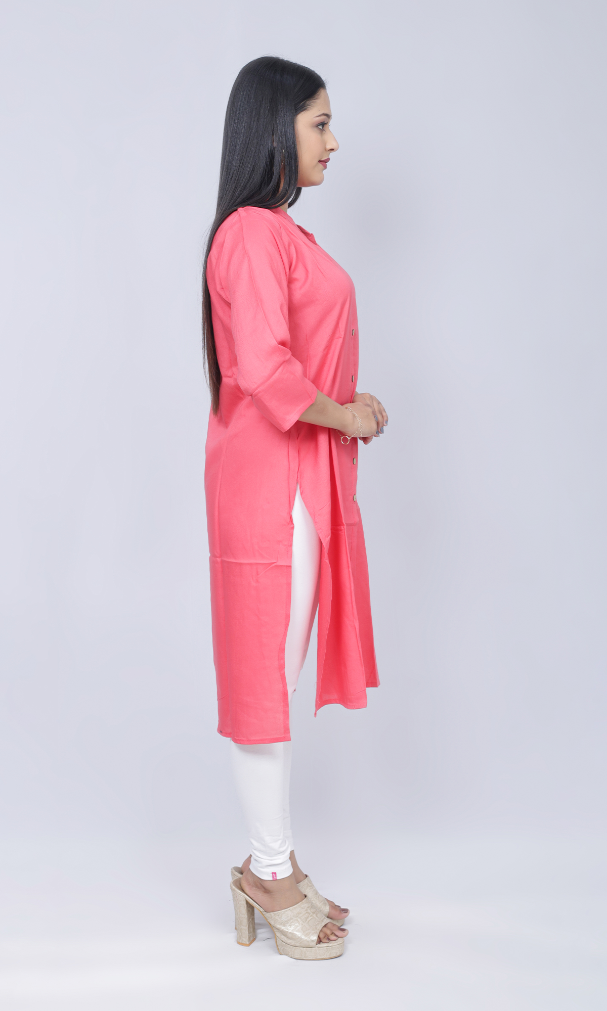 Plain Rayon  Kurti