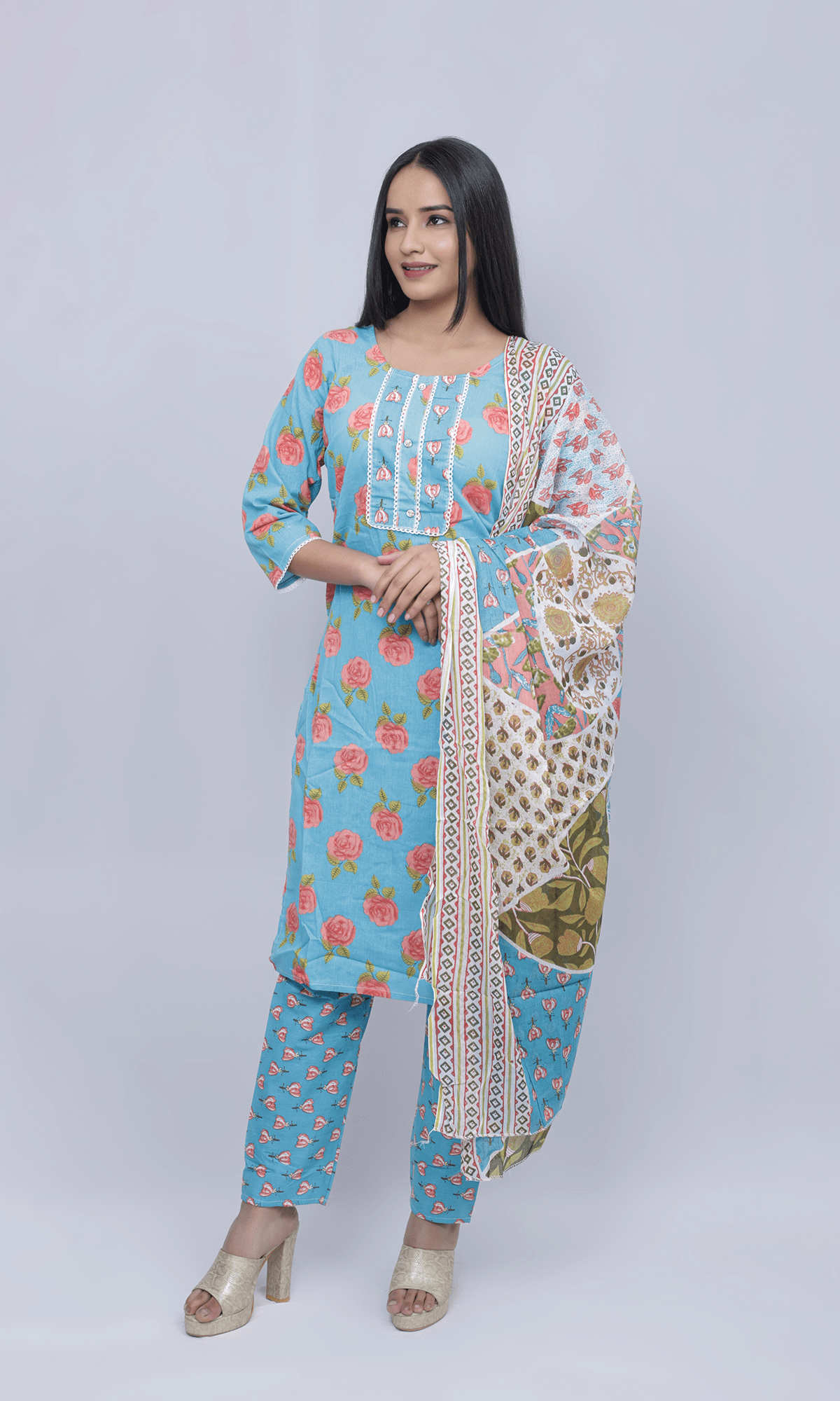Simple Cotton Salwar Suit Set