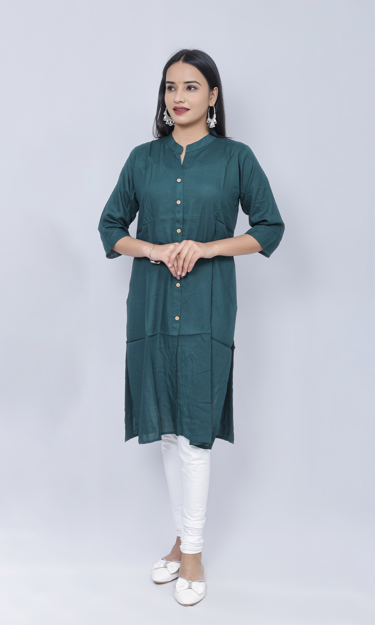 Rayon Plain Kurti