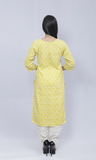 Simple Printed Cotton Kurti with Pant