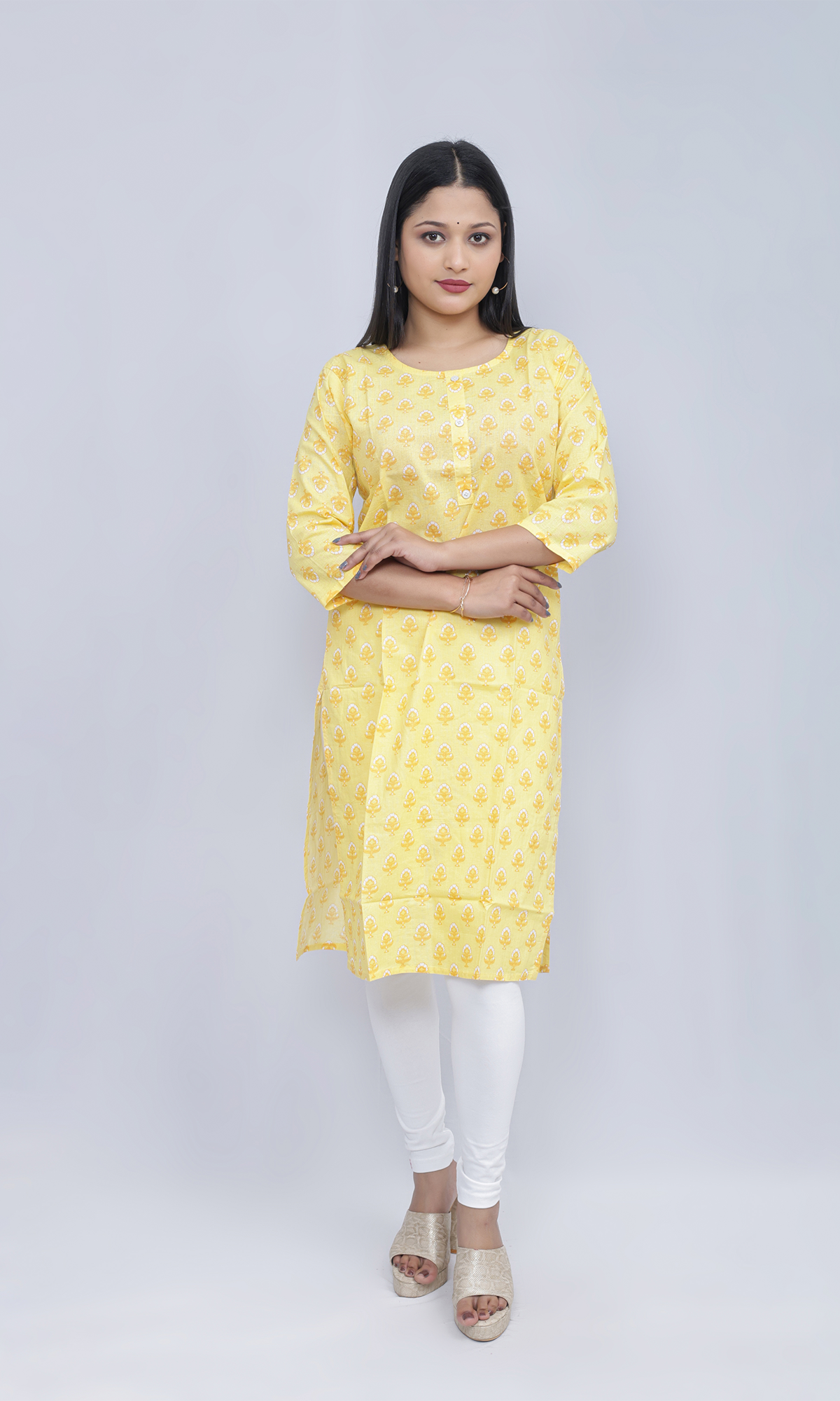 Printed Floral  Kurti