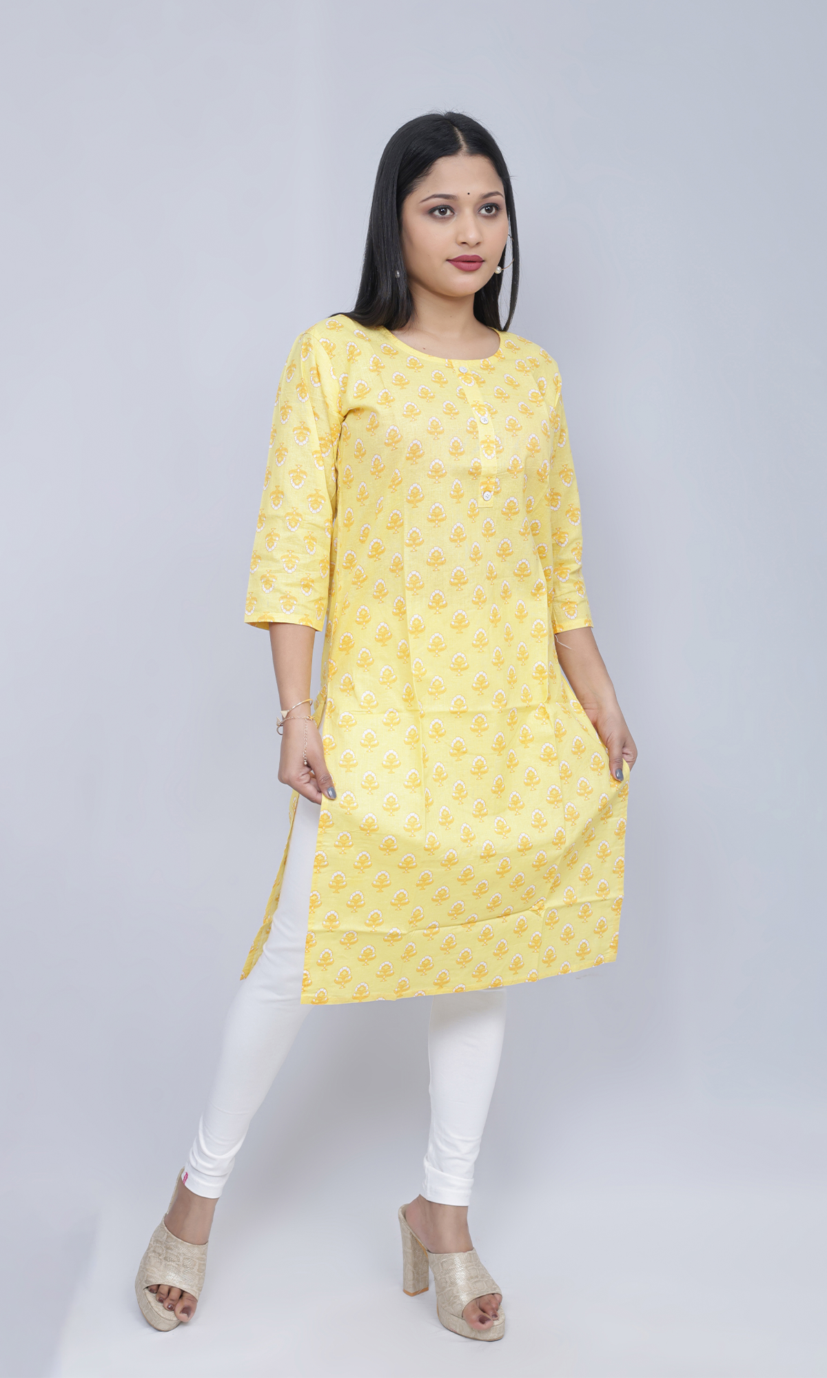 Printed Floral  Kurti