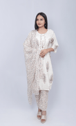 Floral Print Cotton Suit