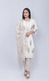 Floral Print Cotton Suit